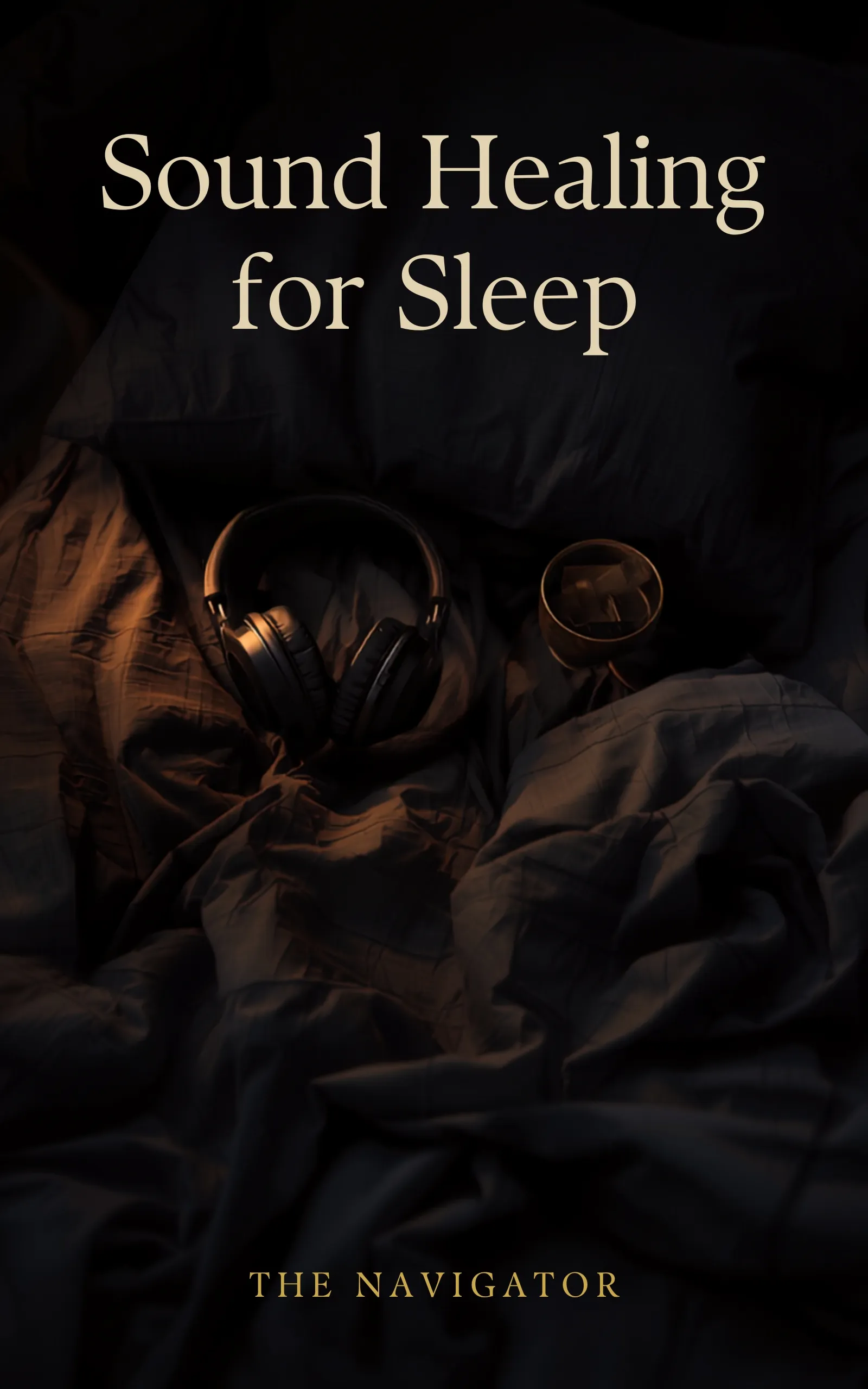 Sound Healing for Sleep: A 14-Day Acoustic Protocol for Sleep Architecture Restoration — Kindle book cover by The Navigator