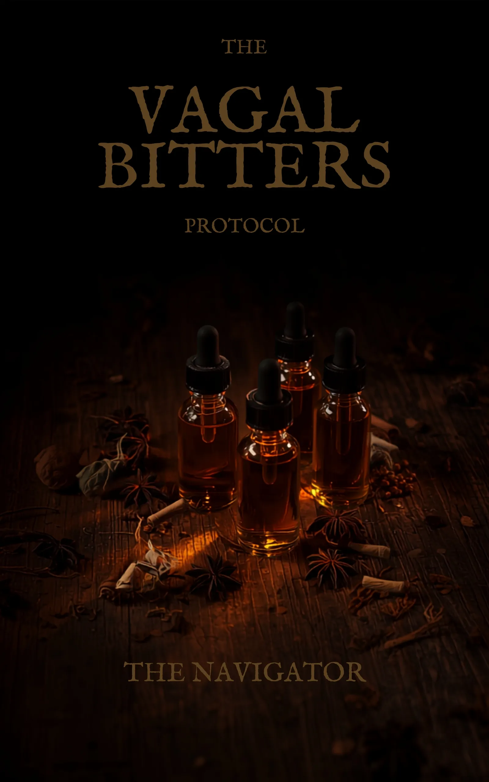 The Vagal Bitters Protocol™: A 21-Day Bitter-Receptor Vagal Activation Protocol — Kindle book cover by The Navigator